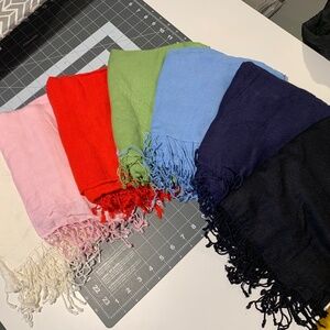 7 Viscose Pashmina Wraps, Shall, Scarf Bijoux Terner